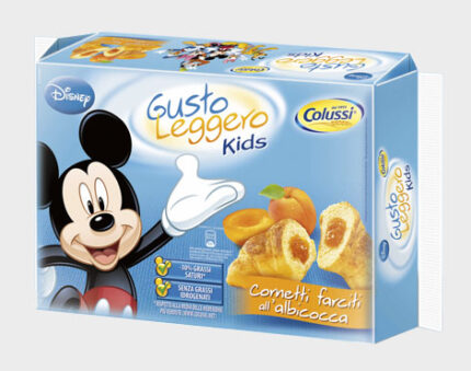 Cornetti all'albicocca Colussi Gustoleggero & Disney